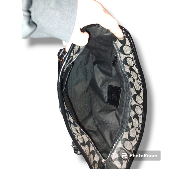 Coach GUC Peyton Signature Zip Top Large Tote Shoulder Bag - Picture 6 of 14